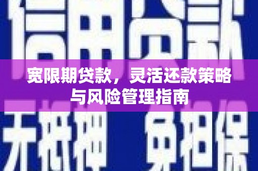 梨树宽限期贷款，灵活还款策略与风险管理指南