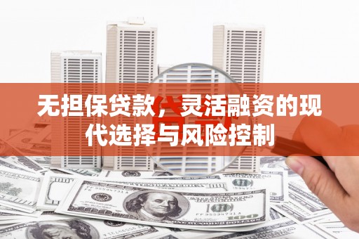 梨树无担保贷款，灵活融资的现代选择与风险控制