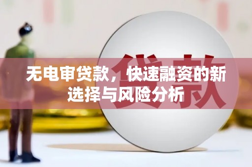 梨树无电审贷款，快速融资的新选择与风险分析
