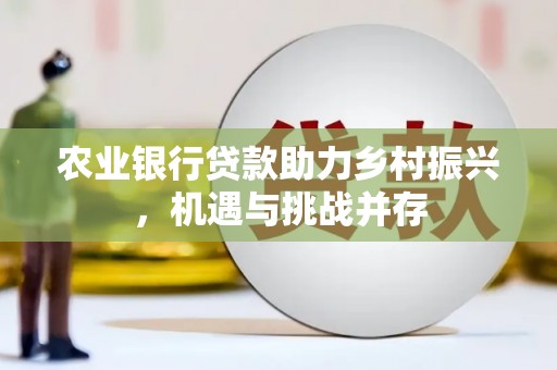 梨树农业银行贷款助力乡村振兴，机遇与挑战并存