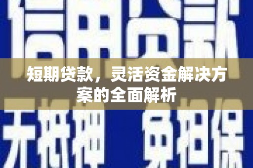梨树短期贷款，灵活资金解决方案的全面解析